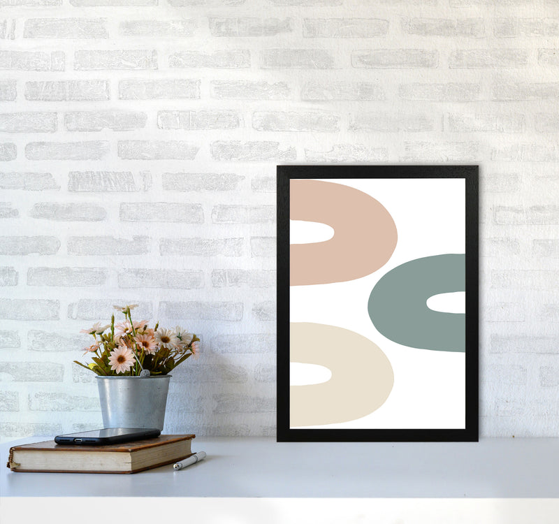Inspired Three Rainbows Art Print by Pixy Paper A3 White Frame