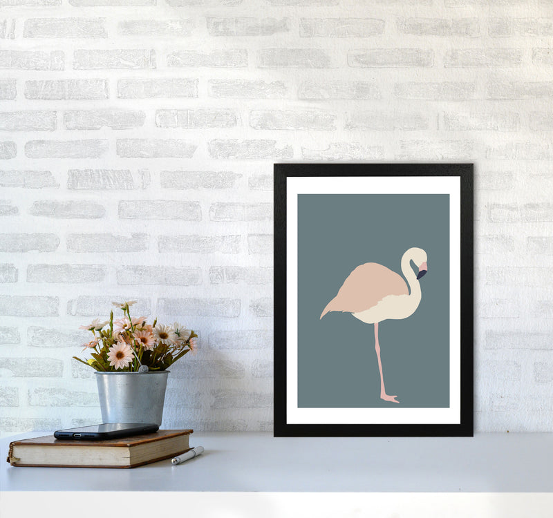 Inspired Flamingo Art Print by Pixy Paper A3 White Frame