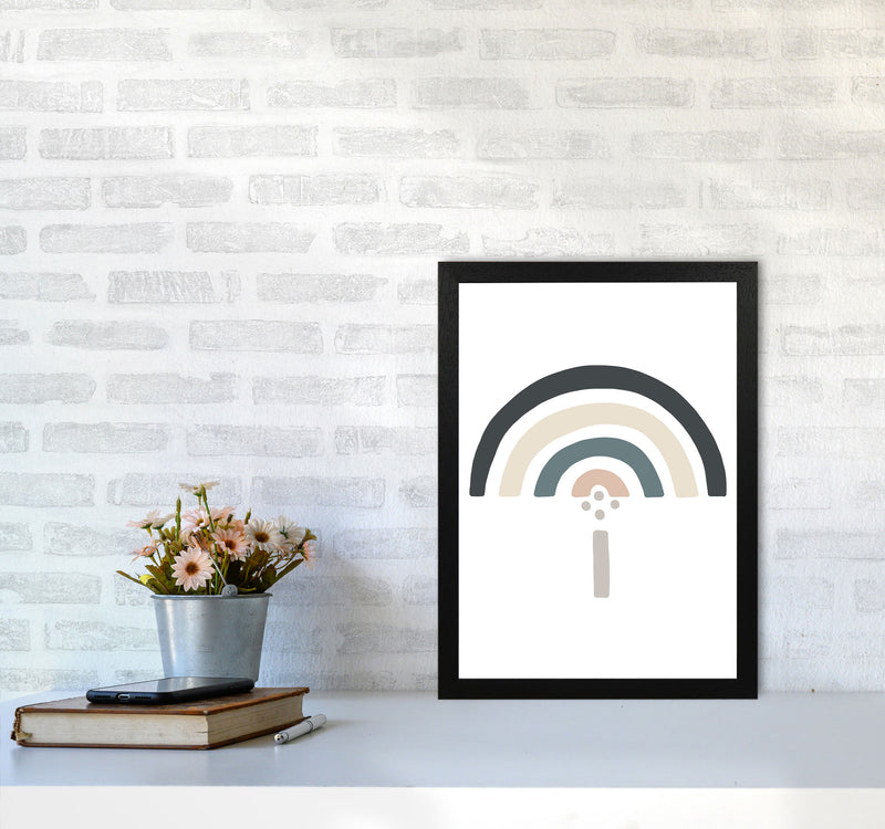 Inspired Natural Rainbow White Art Print by Pixy Paper A3 White Frame