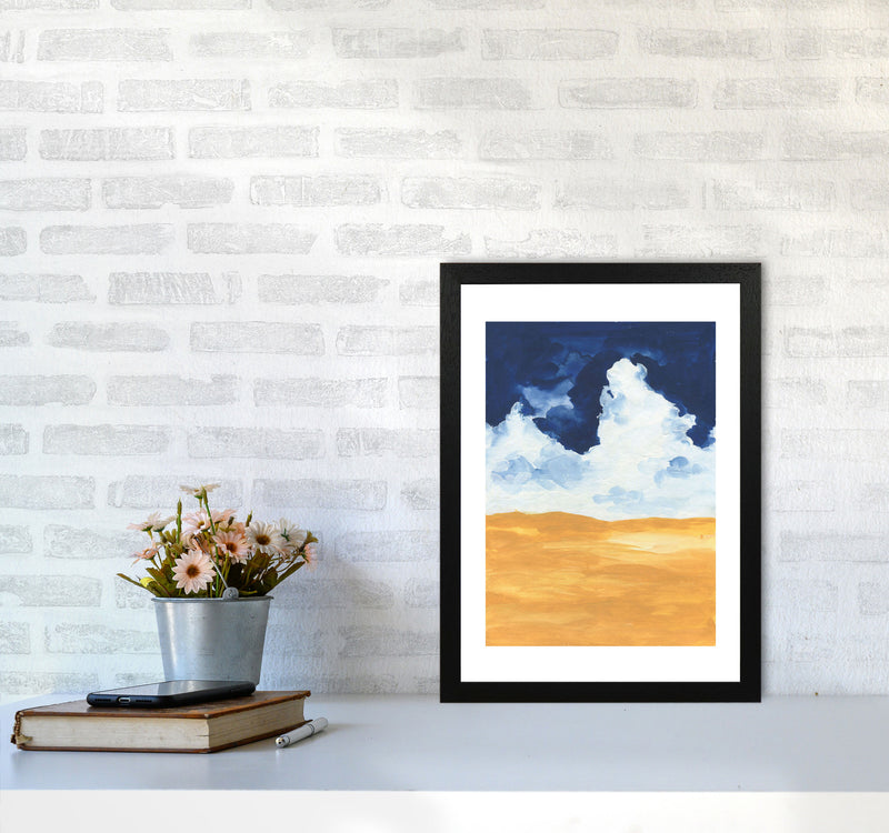 Horizon Abstract Clouds  Art Print by Pixy Paper A3 White Frame