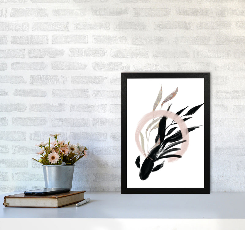 Delicate Floral Fish 02 Art Print by Pixy Paper A3 White Frame