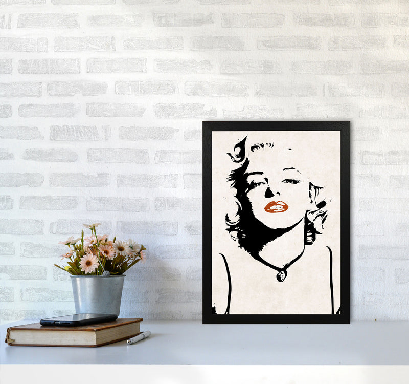 Autumn Marilyn abstract Art Print by Pixy Paper A3 White Frame