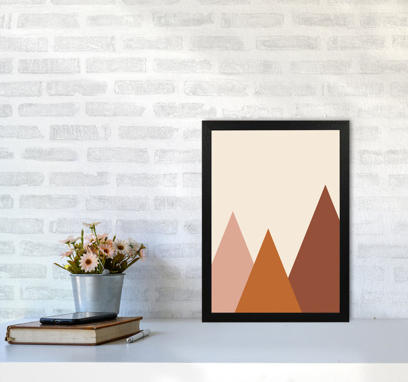 Autumn Rolly abstract Art Print by Pixy Paper A3 White Frame