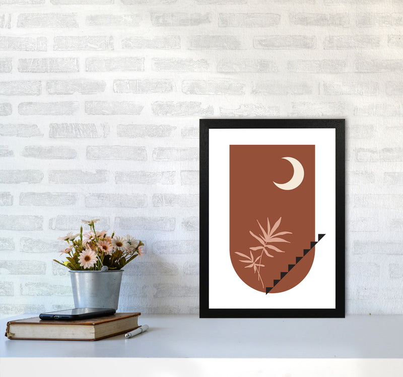 Autumn Willow abstract Art Print by Pixy Paper A3 White Frame