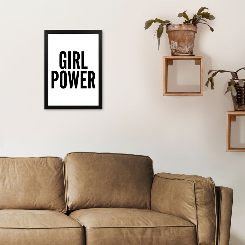 Girl Power Art Print by Pixy Paper A3 White Frame