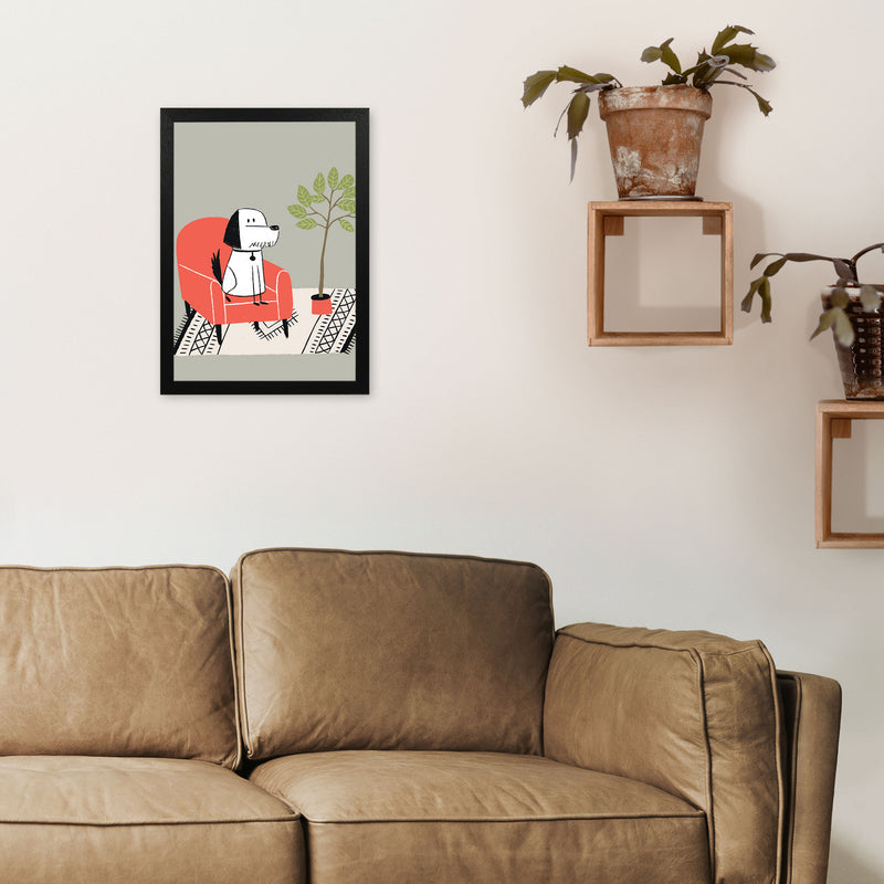 It's A Dog Life Art Print by Pixy Paper A3 White Frame