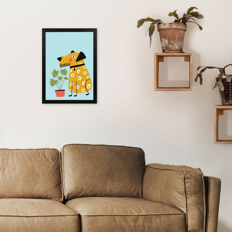 Bearded Dog Art Print by Pixy Paper A3 White Frame