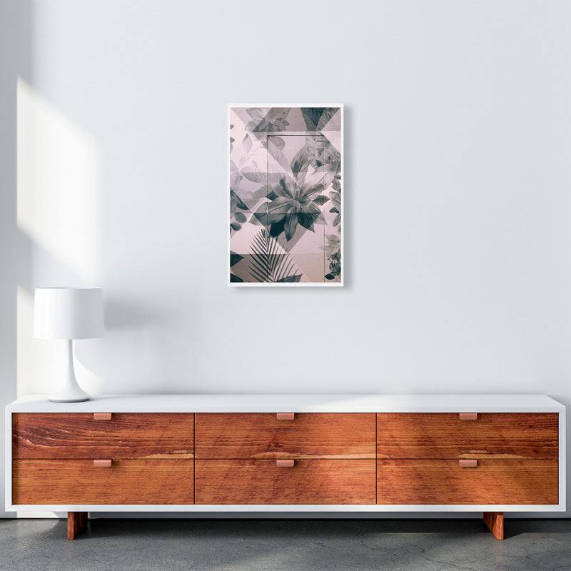 Abstract Retro Flower Pattern Modern Print A3 Canvas