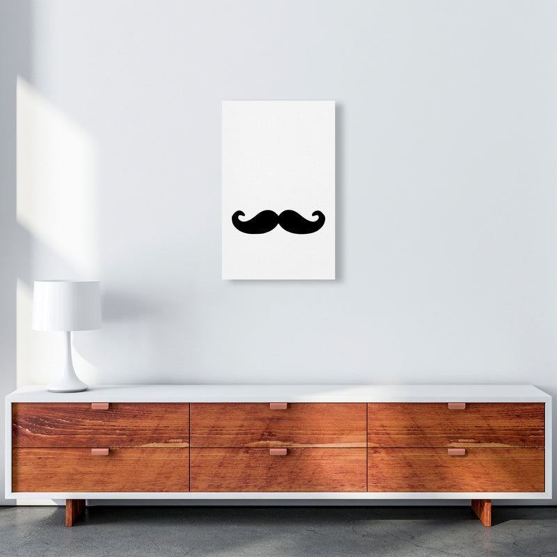 Moustache Modern Print A3 Canvas