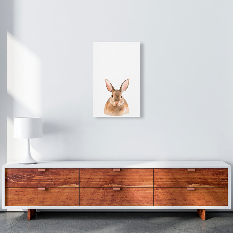 Forest Friends, Cute Bunny Modern Print Animal Art Print A3 Canvas