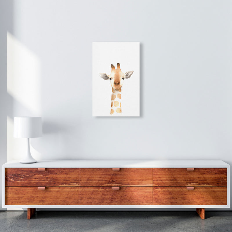 Forest Friends, Cute Giraffe Modern Print Animal Art Print A3 Canvas