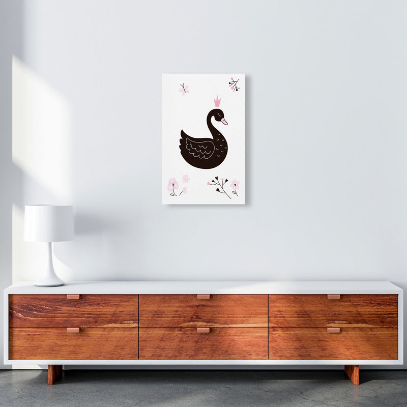 Black Swan Modern Print Animal Art Print A3 Canvas