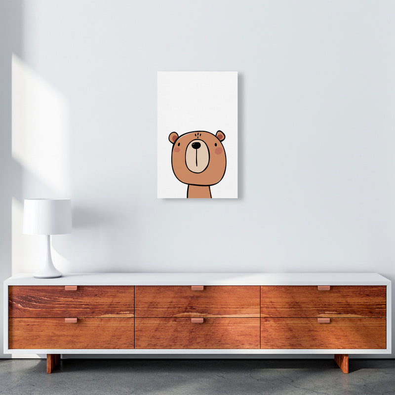 Brown Bear Modern Print Animal Art Print A3 Canvas