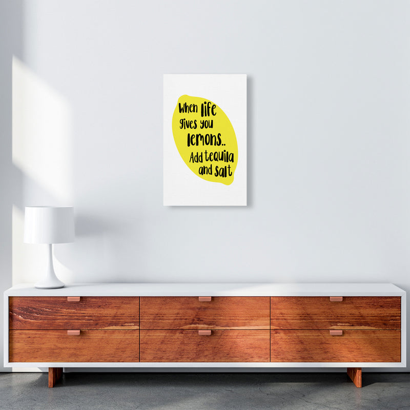 When Life Gives You Lemons, Tequila Modern Print, Framed Kitchen Wall Art A3 Canvas