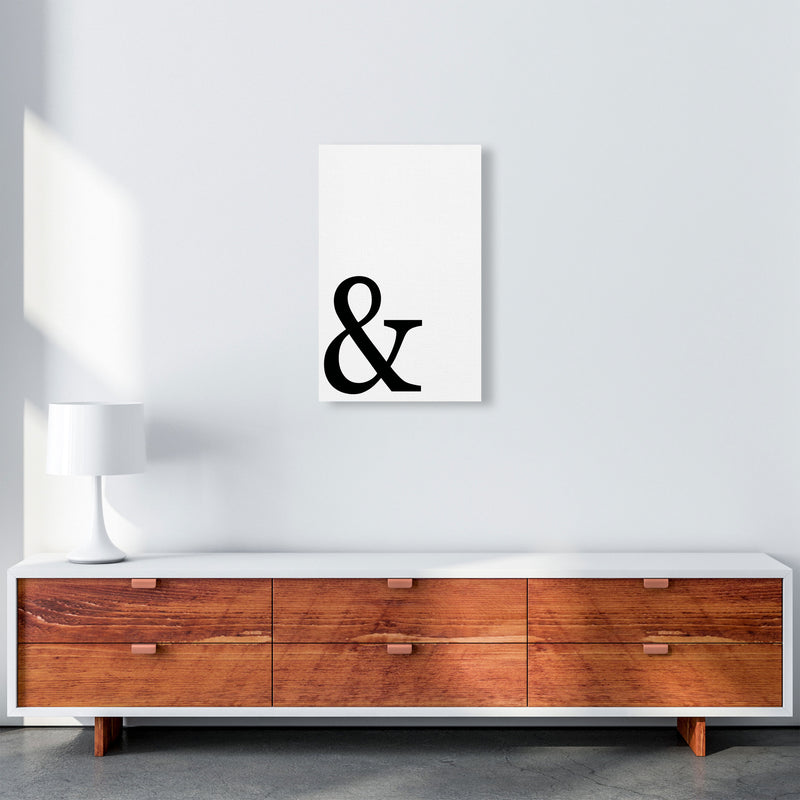 Ampersand Framed Typography Wall Art Print A3 Canvas