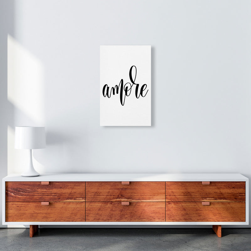 Amore Framed Typography Wall Art Print A3 Canvas