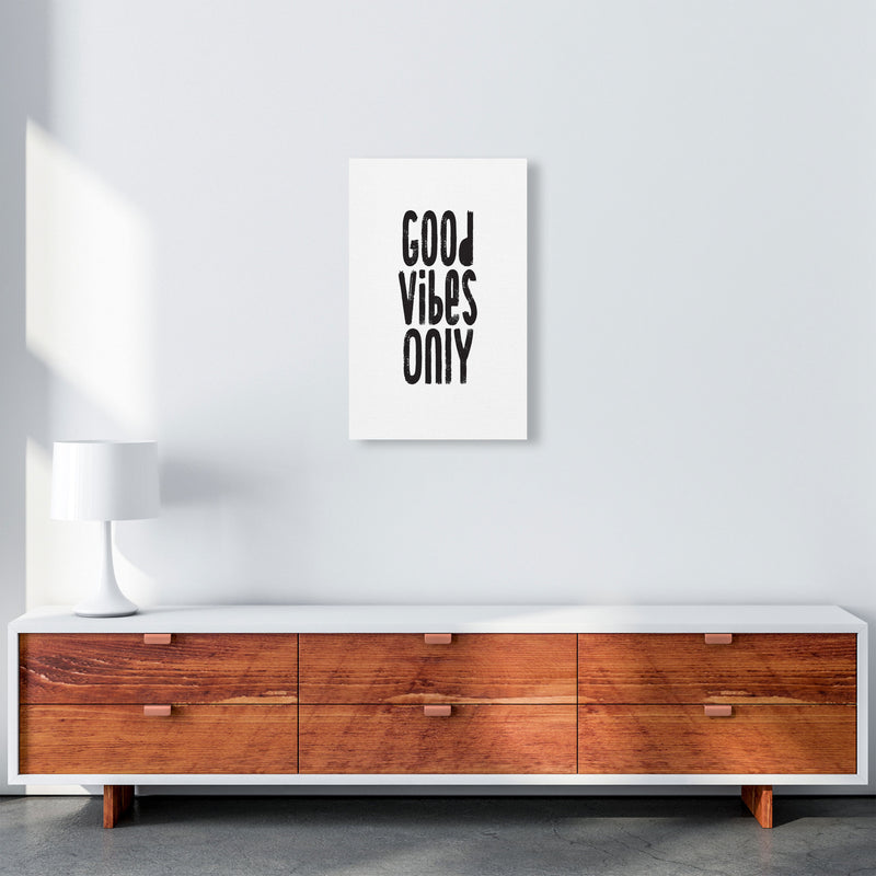 Good Vibes Only Framed Typography Wall Art Print A3 Canvas
