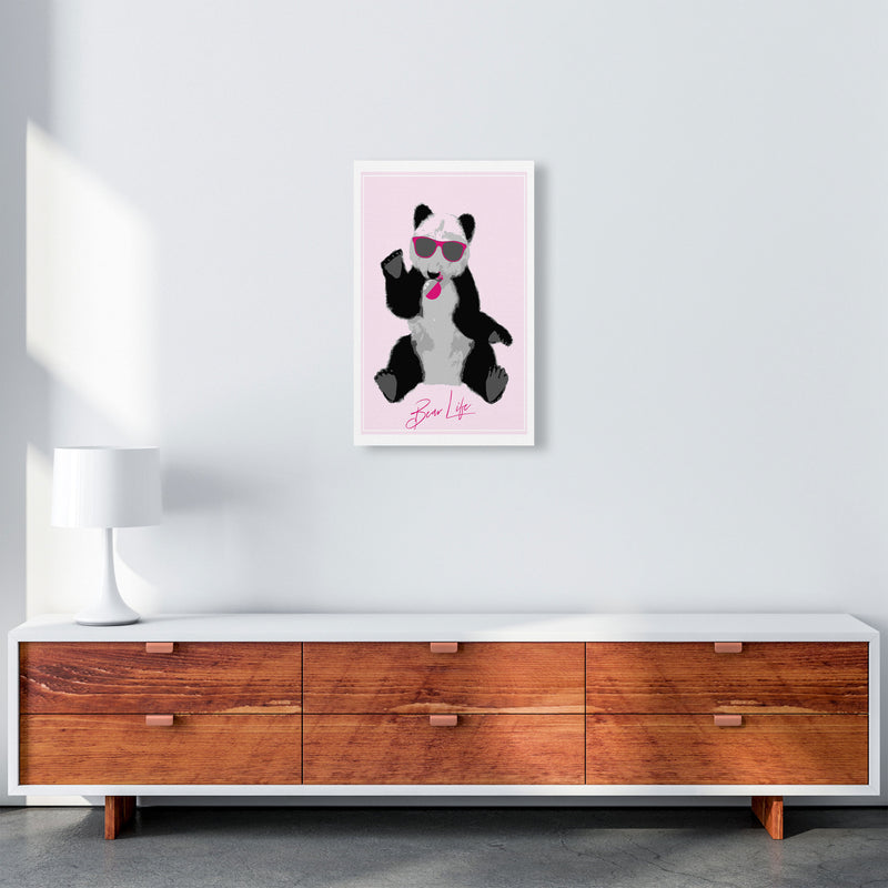 Bear Life Modern Print Animal Art Print A3 Canvas