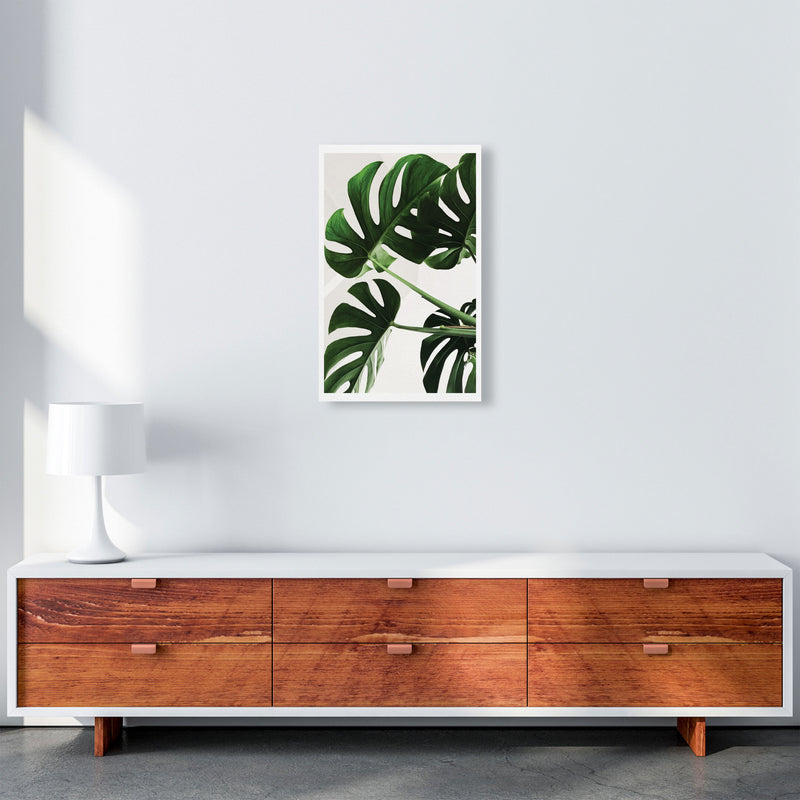 Monstera Leaf Modern Print, Framed Botanical & Nature Art Print A3 Canvas