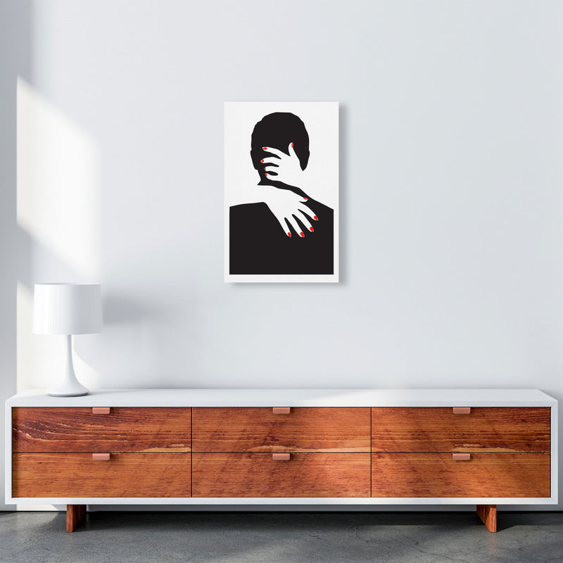 Abstract Man And Hands Modern Print A3 Canvas
