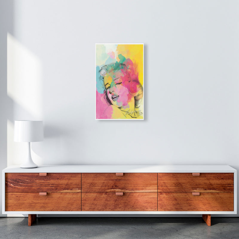 Marilyn Monroe In Colour Modern Print A3 Canvas