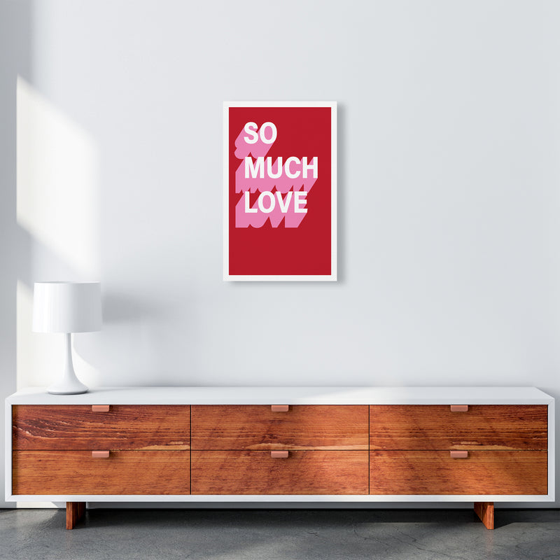 So Much Love Shadow  Art Print by Pixy Paper A3 Canvas