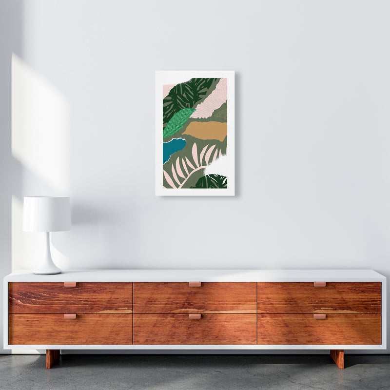 Mismatch Jungle Abstract  Art Print by Pixy Paper A3 Canvas
