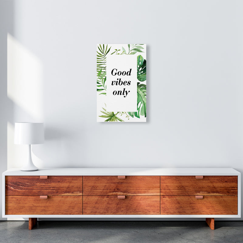 Good Vibes Only Exotic  Art Print by Pixy Paper A3 Canvas
