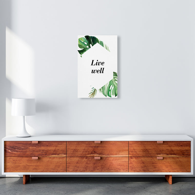 Live Well Exotic  Art Print by Pixy Paper A3 Canvas