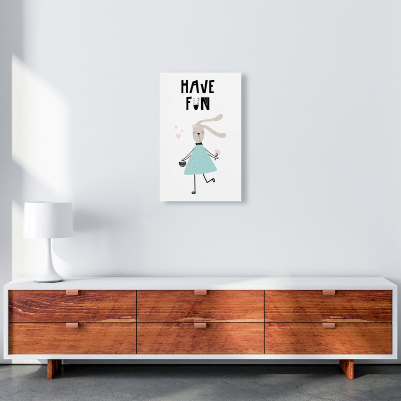 Have Fun Animal  Art Print by Pixy Paper A3 Canvas
