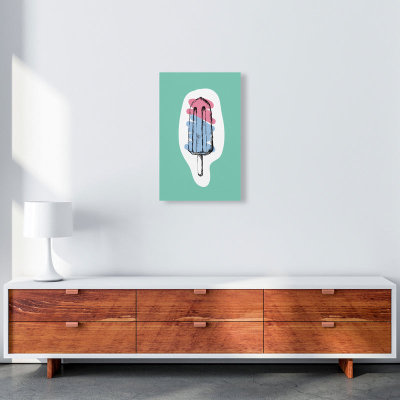 Kitchen Pop Ice Lolly Mint Art Print by Pixy Paper A3 Canvas