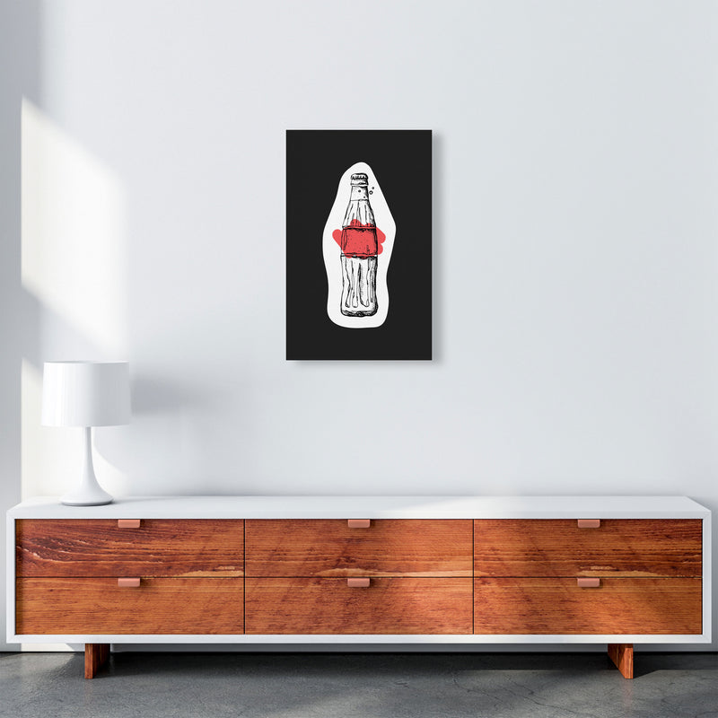 Kitchen Pop Cola Off Black Art Print by Pixy Paper A3 Canvas