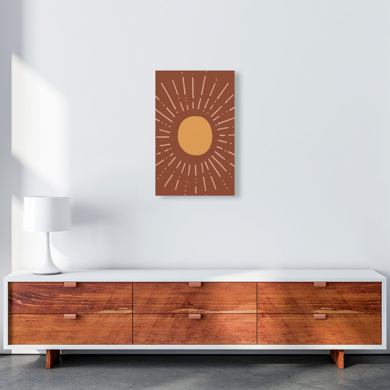 Autumn Sun abstract Art Print by Pixy Paper A3 Canvas