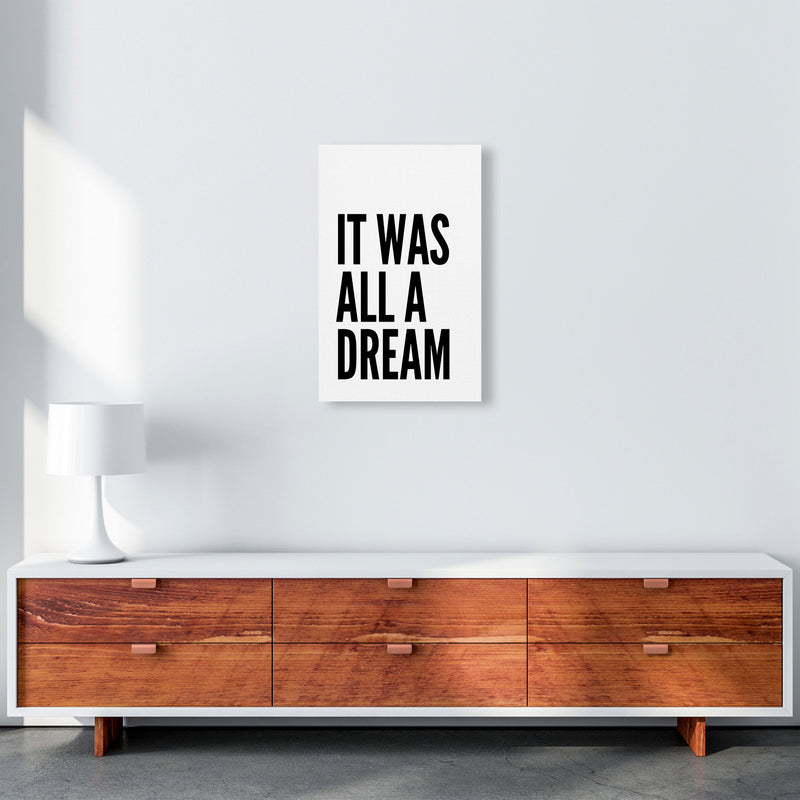 It Was All A Dream Art Print by Pixy Paper A3 Canvas