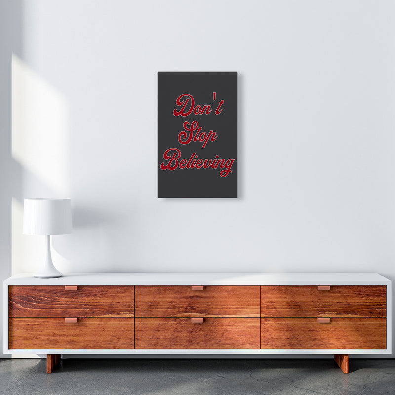 Don't Stop Believing Art Print by Pixy Paper A3 Canvas