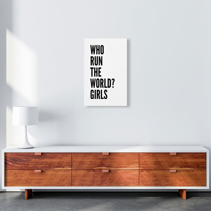 Who Run The World Art Print by Pixy Paper A3 Canvas
