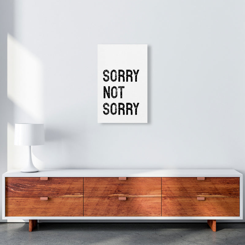 Sorry Not Sorry Art Print by Pixy Paper A3 Canvas