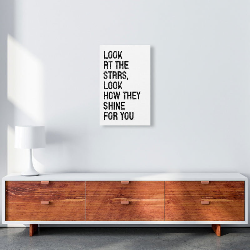 Look At The Stars Art Print by Pixy Paper A3 Canvas