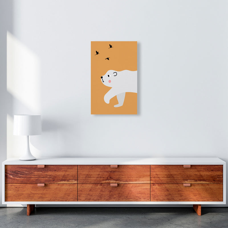Polar bear Neutral kids Art Print by Pixy Paper A3 Canvas