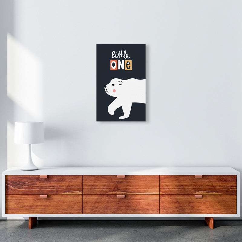 Little one polar bear Art Print by Pixy Paper A3 Canvas