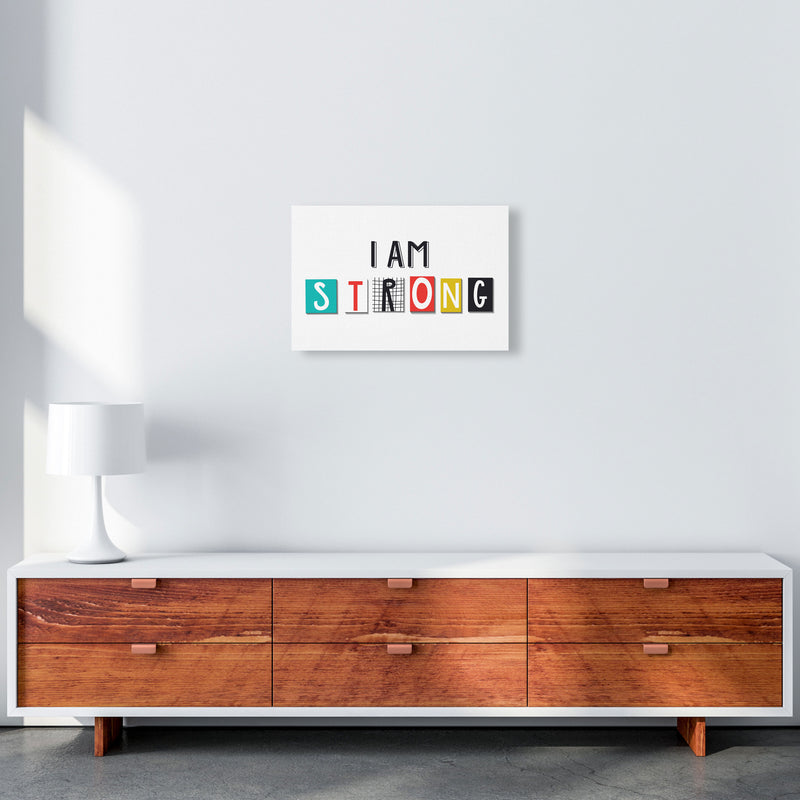 I am strong Art Print by Pixy Paper A3 Canvas