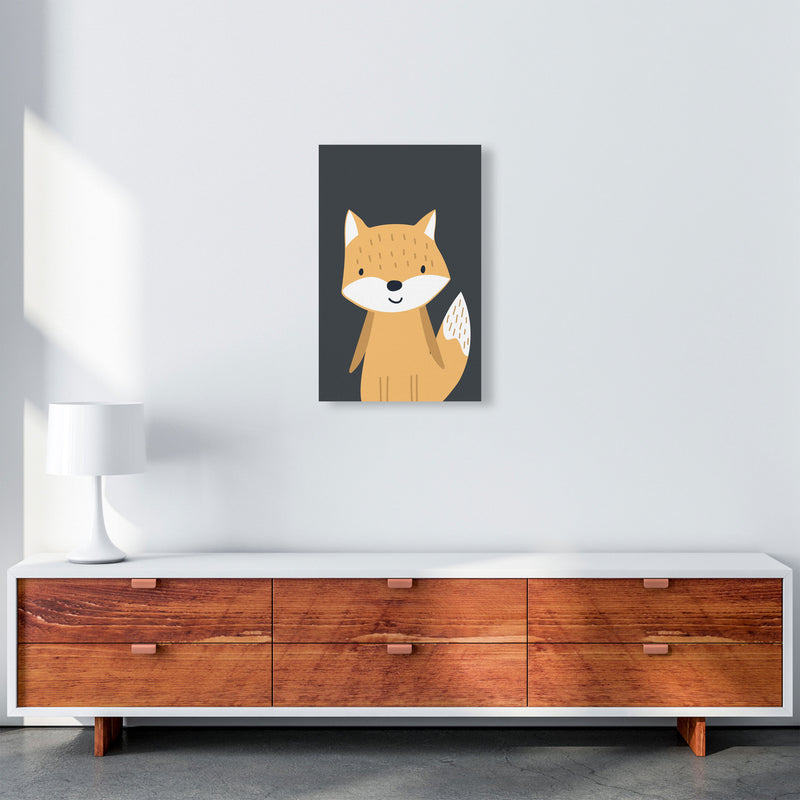 Fox Neutral kids Art Print by Pixy Paper A3 Canvas