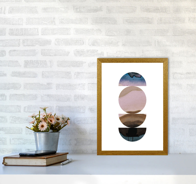 Abstract Circles White Background Modern Print A3 Print Only