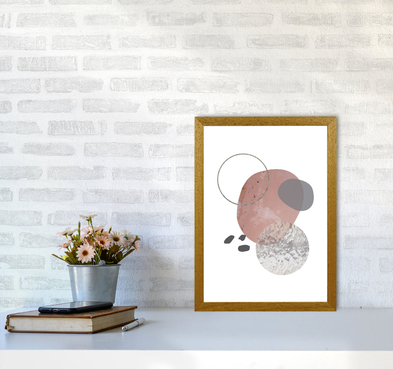 Peach, Sand And Glass Abstract Shapes Modern Print A3 Print Only