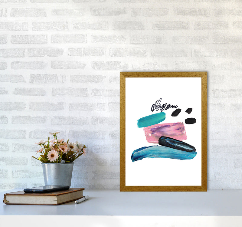 Pink And Teal Abstract Artboard Modern Print A3 Print Only