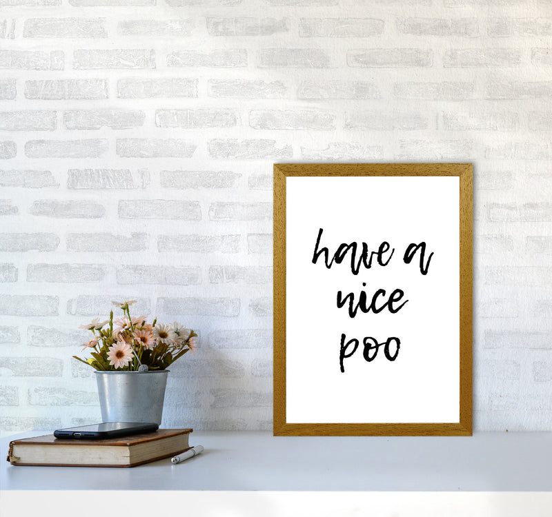 Have A Nice Poo, Bathroom Modern Print, Framed Bathroom Wall Art A3 Print Only