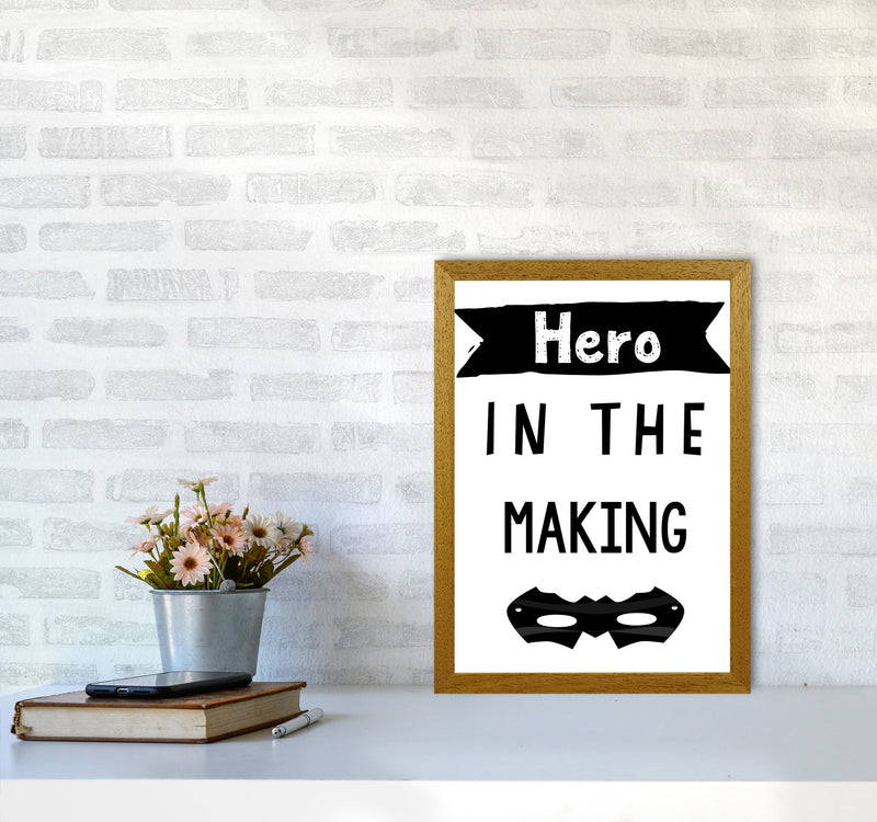 Hero In The Making Framed Nursey Wall Art Print A3 Print Only