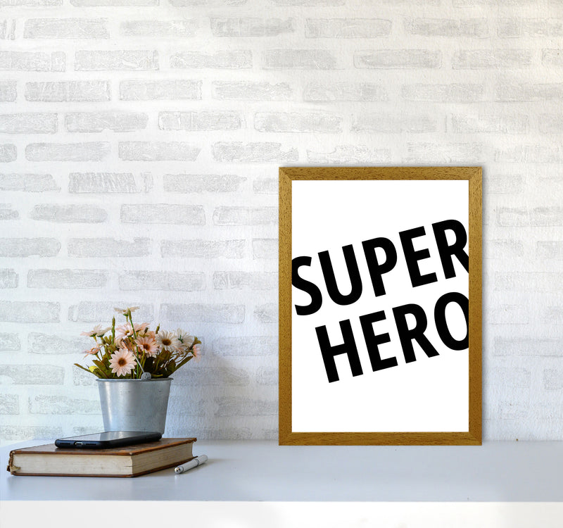 Superhero Framed Nursey Wall Art Print A3 Print Only