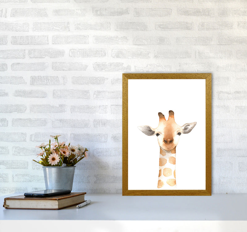 Forest Friends, Cute Giraffe Modern Print Animal Art Print A3 Print Only
