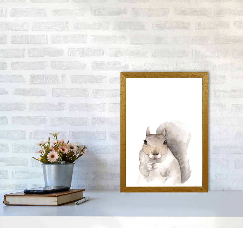 Forest Friends, Cute Squirrel Modern Print Animal Art Print A3 Print Only